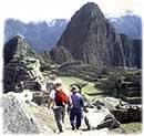 At the end of the Inca Trail we arrive in Machu Picchu, Peru